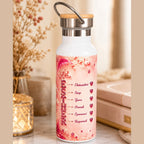 Gourde personnalisée prénom – Cadeau femme original – Bouteille isotherme
