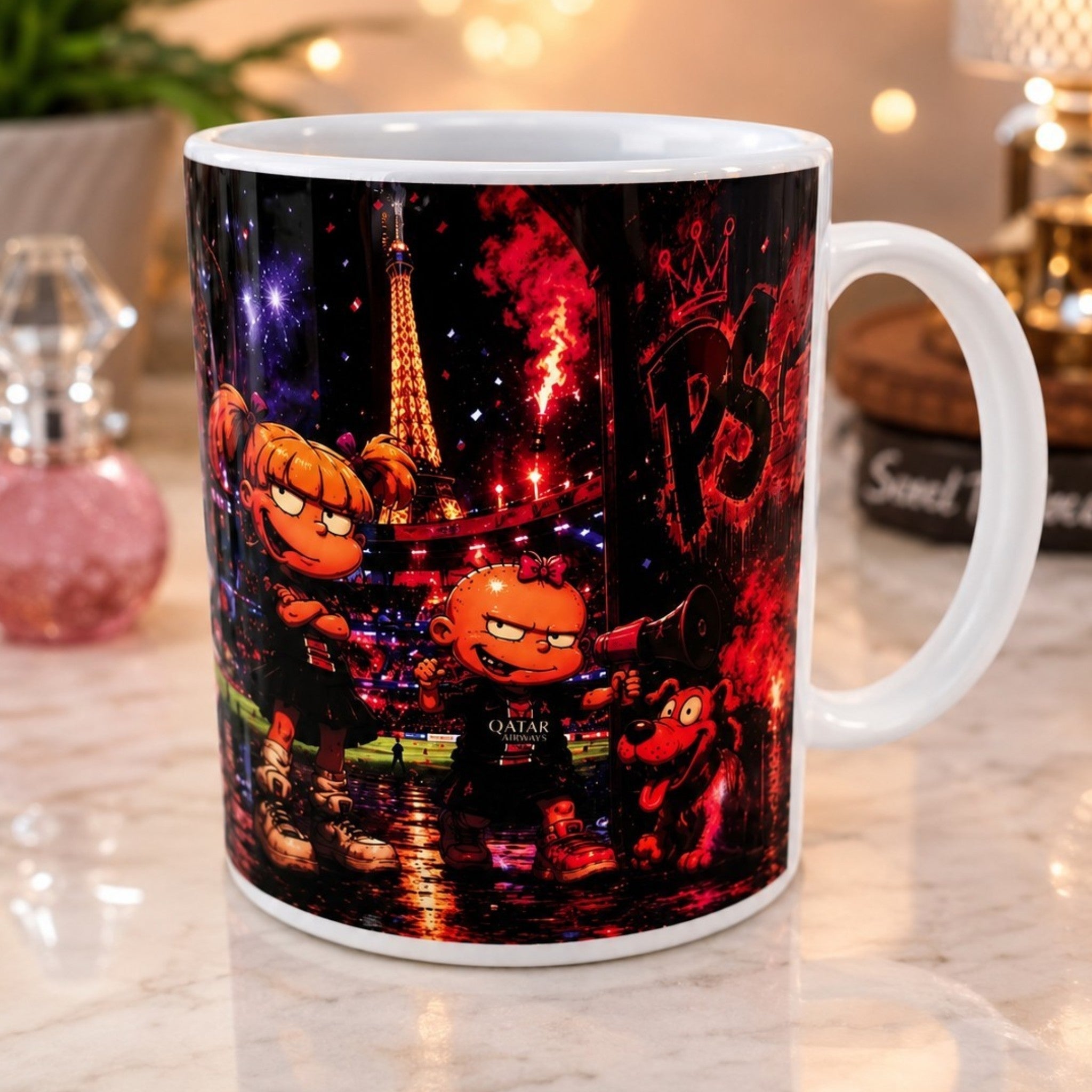 Mug personnalisé style football parisien – Tasse en céramique 300 ml –