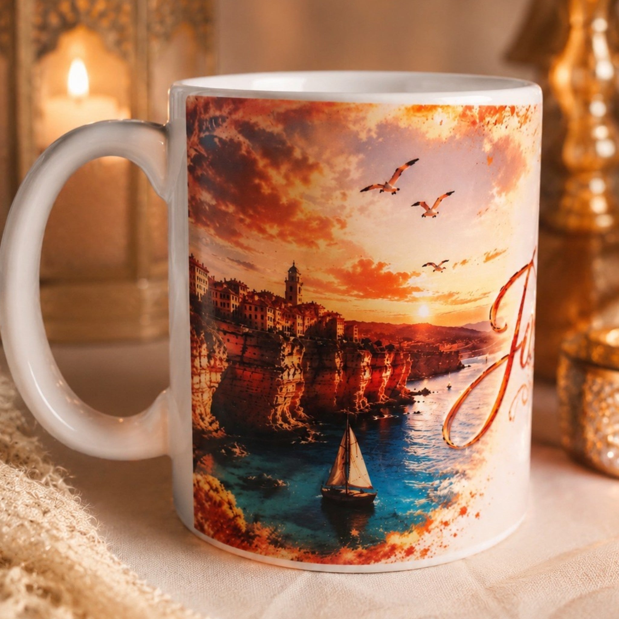 Mug personnalisé Corse – Prénom au choix | Île de Beauté