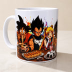 Mug Manga Rétro – Héros Japonais & Repas Ramen – 300 ml