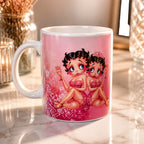 Mug Betty Boop Rose – On mérite une bonne dose de café
