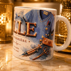 Mug personnalisé Infirmière – Cadeau personnalisé avec le prénom de votre choix – Tasse 300 ml